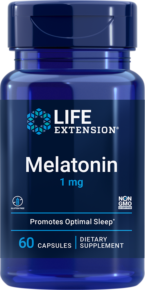 Melatonina, 1 mg, 60 Cápsulas