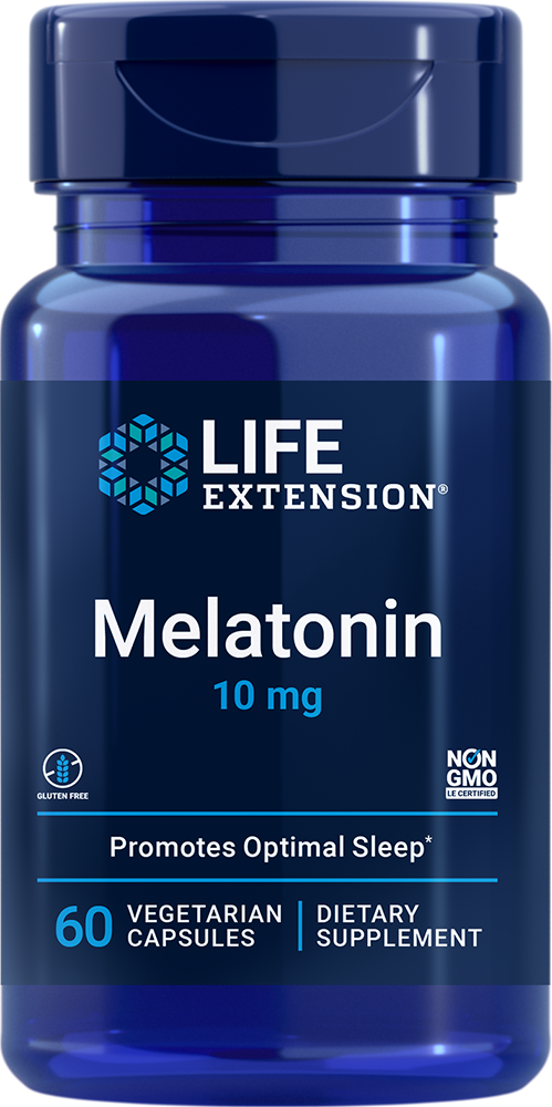 Melatonina, 10 mg, 60 Cápsulas Vegetarianas