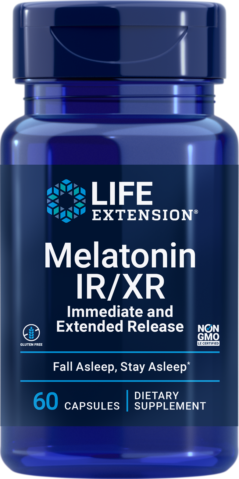 Melatonina IR/XR, 60 Cápsulas