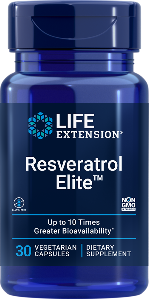 Resveratrol Elite, 100 mg, 30 Cápsulas Vegetarianas