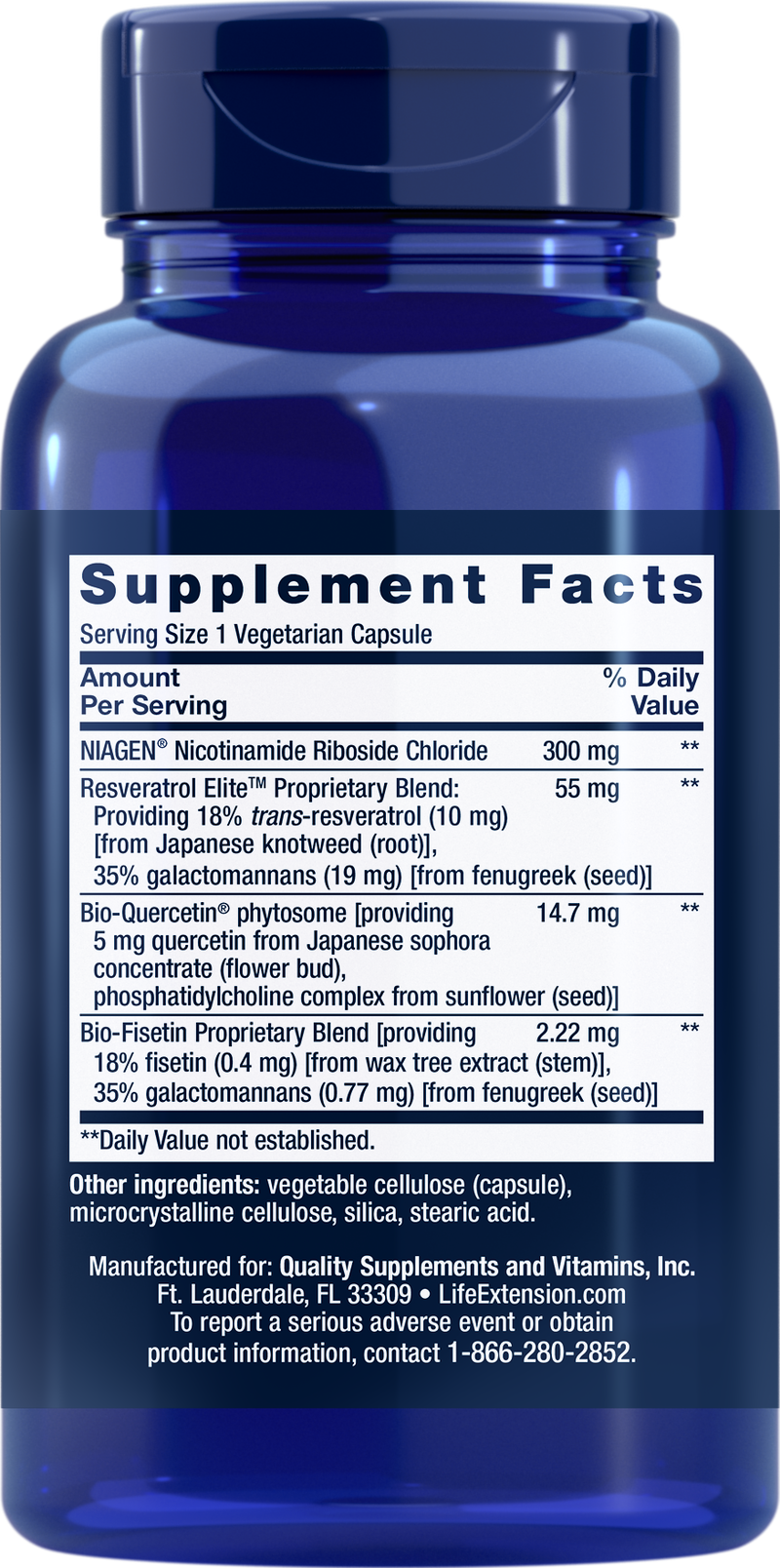 NAD+ Cell Regenerator™ and Resveratrol, 300 mg, 30 Cápsulas Vegetarianas