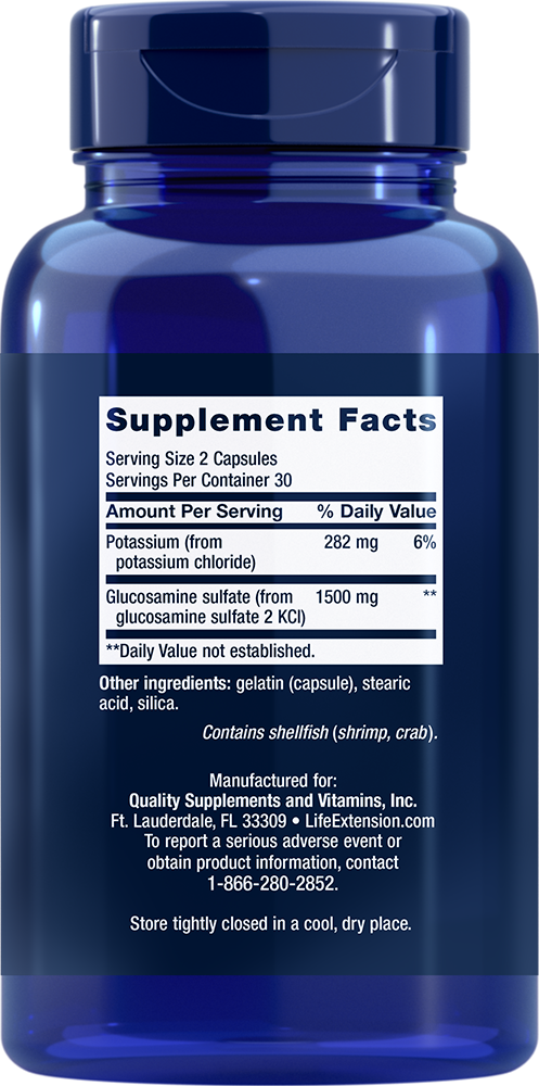 Sulfato de Glucosamina, 750 mg, 60 cápsulas