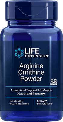 Arginine Ornithine Powder, 150 gramas - lifeproductsbr