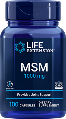 MSM, 1000 mg, 100 cápsulas - lifeproductsbr