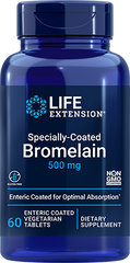 Specially-Coated Bromelain, 500 mg, 60 enteric-coated comprimidos vegetarianos - lifeproductsbr