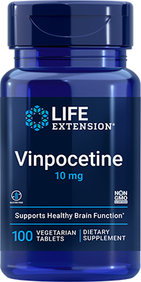 Vinpocetine, 10 mg, 100 comprimidos vegetarianos - Life Products Br