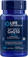 Super Ubiquinol CoQ10 with Enhanced Mitochondrial Support™, 100 mg, 60 Softgels - Life Products Br