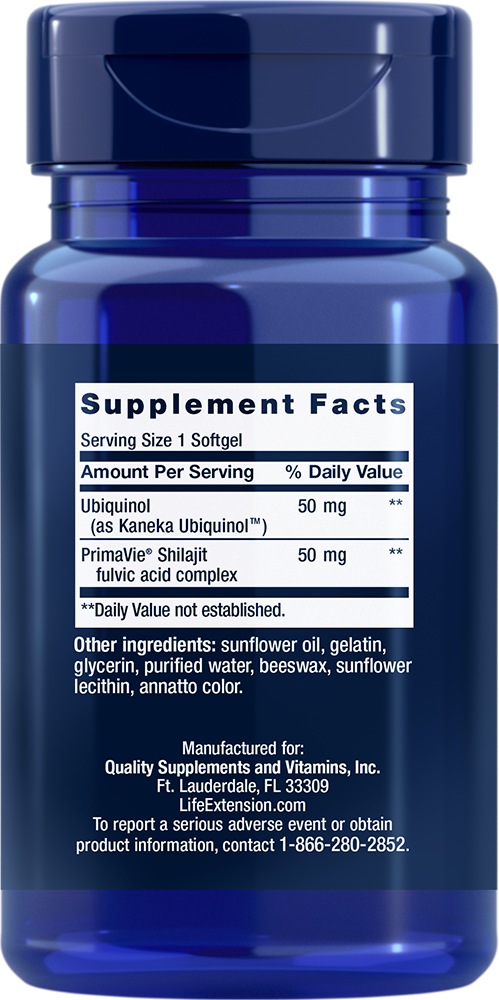 Super Ubiquinol CoQ10 with Enhanced Mitochondrial Support™, 50 mg, 30 Softgels - Life Products Br