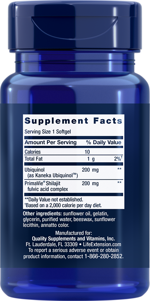 Super Ubiquinol CoQ10 with Enhanced Mitochondrial Support™, 200 mg, 30 Softgels - Life Products Br