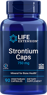 Strontium Caps, 750 mg, 90 cápsulas vegetarianas - lifeproductsbr