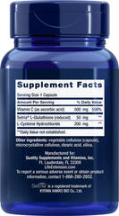 Glutathione, Cysteine & C, 100 Cápsulas - lifeproductsbr