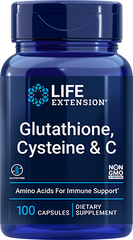 Glutathione, Cysteine & C, 100 Cápsulas - lifeproductsbr