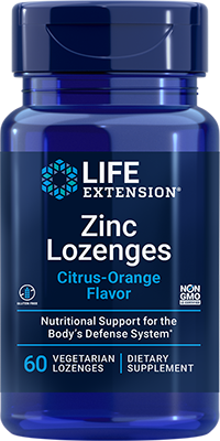 Zinc Lozenges, 60 vegetarian lozenges - Life Products Br