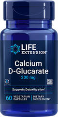 Calcium D-Glucarate, 200 mg, 60 Cápsulas Vegetarianas - lifeproductsbr