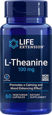 L-Theanine, 100 mg, 60 Cápsulas Vegetarianas - lifeproductsbr