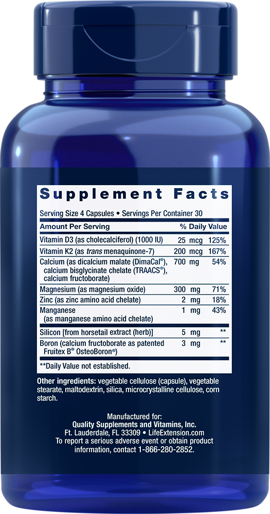 Bone Restore with Vitamin K2, 120 Cápsulas - lifeproductsbr