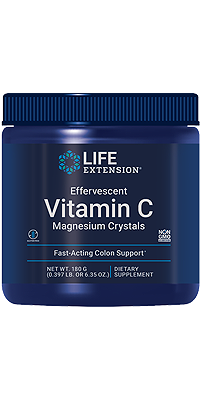 Effervescent Vitamin C Magnesium Crystals, 180 Gramas - lifeproductsbr