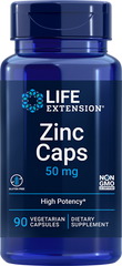 Zinco Caps, 50 mg, 90 Cápsulas Vegetarianas - Life Products Br