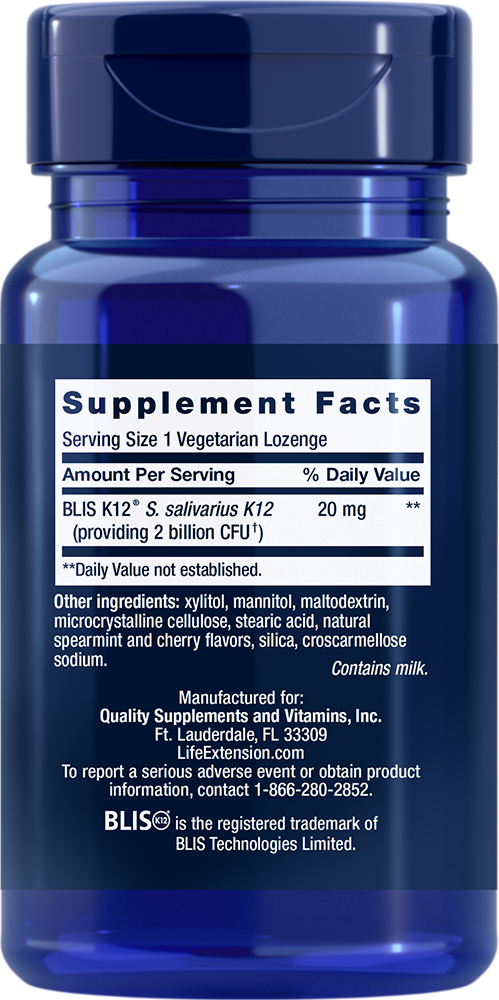 FLORASSIST® Throat Health, 30 vegetarian lozenges - lifeproductsbr