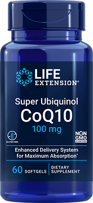 Super Ubiquinol CoQ10, 100 mg, 60 Softgels - Life Products Br