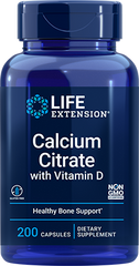 Calcium Citrate with Vitamin D, 200 Cápsulas - lifeproductsbr