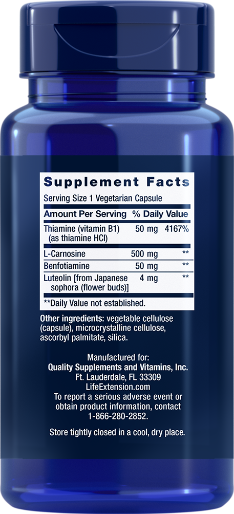 Super Carnosine, 500 mg, 60 Cápsulas Vegetarianas - Life Products Br