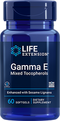 Gamma E Mixed Tocopherols, 60 Softgels - lifeproductsbr