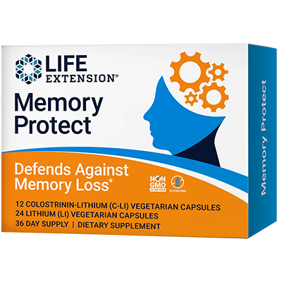 Memory Protect, 12 Colostrinin-Lithium (C-Li) Cápsulas | 24 Lithium (Li) Cápsulas - Life Products Br