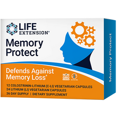 Memory Protect, 12 Colostrinin-Lithium (C-Li) Cápsulas | 24 Lithium (Li) Cápsulas - Life Products Br