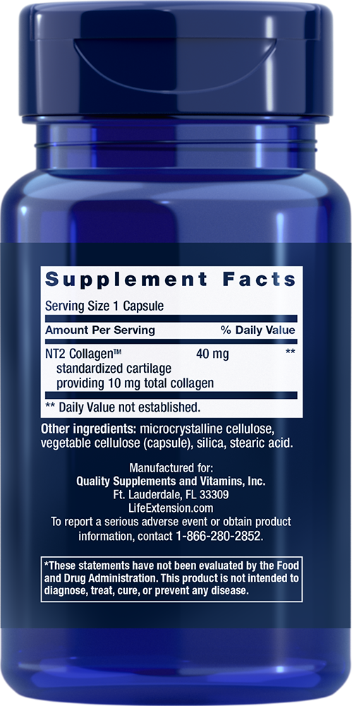 NT2 Collagen™, 40 mg, 60 small Cápsulas - Life Products Br