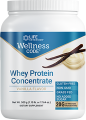 Wellness Code® Whey Protein Concentrate (Vanilla), 500 Gramas - Life Products Br