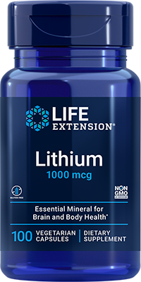 Lithium, 1000 mcg, 100 Cápsulas - lifeproductsbr