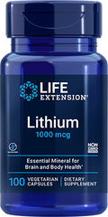 Lithium, 1000 mcg, 100 Cápsulas - lifeproductsbr