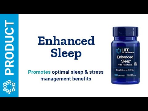 Enhanced Sleep com Mltn, 30 Cápsulas Vegetarianas