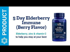 5 Day Elderberry Immune (Berry Flavor), 40 Vegetarian Chewable Comprimidos