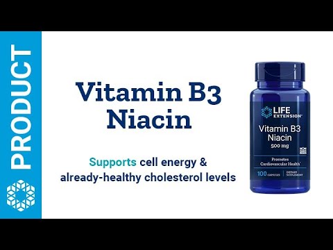 Vitamin B3 Niacin 500 mg. 100 Cápsulas